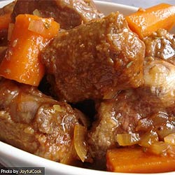Caribbean style oxtail casserole dish