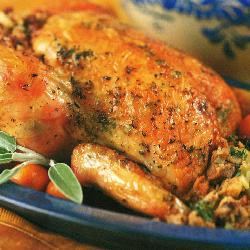 Roast Chicken with Bread Stuffing
